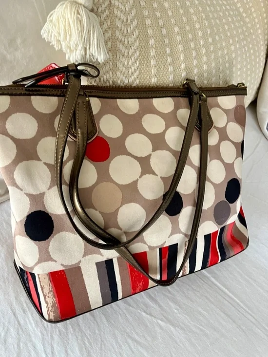 Coach Poppy Watercolor Tote - Picture 4 of 13